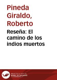 Portada:Reseña: El camino de los indios muertos