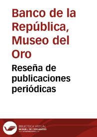 Portada:Reseña de publicaciones periódicas