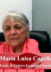 Portada:Entrevista a María Luisa Capella (Fondo de Cultura Económica)