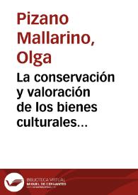 Portada:La conservación y valoración de los bienes culturales en Colombia