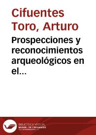 Portada:Prospecciones y reconocimientos arqueológicos en el valle del Magdalena, municipio de Honda (Tolima)