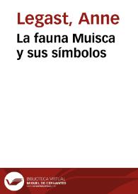 Portada:La fauna Muisca y sus símbolos