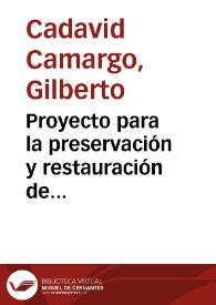 Portada:Proyecto para la preservación y restauración de "Pueblito" -Parque Nacional Tairona- (ICAN - FIAN)