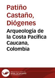 Portada:Arqueología de la Costa Pacífica Caucana, Colombia