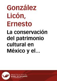 Portada:La conservación del patrimonio cultural en México y el turismo masivo