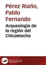 Portada:Arqueología de la región del Chicamocha