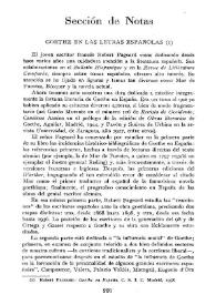 Portada:Goethe en las letras españolas / Ildefonso Manuel Gil