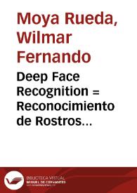 Portada:Deep Face Recognition = Reconocimiento de Rostros usando herramientas de aprendizaje de máquina