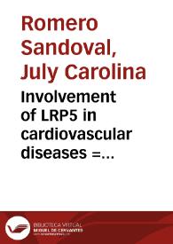 Portada:Involvement of LRP5 in cardiovascular diseases = Implicación de LRP5 en la enfermedad cardiovascular