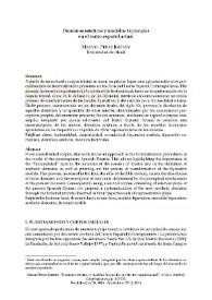 Portada:Dominios estéticos y modelos ficcionales en el teatro español actual / Manuel Pérez Jiménez