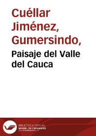 Portada:Paisaje del Valle del Cauca