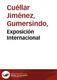 Portada:Exposición Internacional