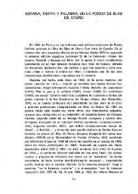 Portada:España, tierra y palabra, en la poesía de Blas de Otero / Emilio Miró