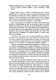 Portada:Castro, Guillén de: \"Las mocedades del Cid\". Ed. de Luciano García Lorenzo. Madrid, Ediciones Cátedra \"Letras Hispánicas\", 1978, 188 pp. / Carmen Menéndez Onrubia