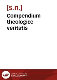 Portada:Compendium theologice veritatis