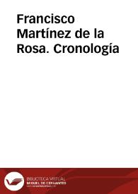 Portada:Francisco Martínez de la Rosa. Cronología