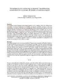 Portada:\"Su inteligencia y su corazón están con nosotros\". Las celebraciones cervantinas del tercer centenario del Quijote y el socialismo español / Jorge Torres Santos