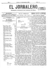 Portada:Año 1, núm. 10, 23 de noviembre de 1889