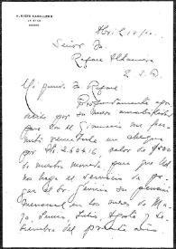 Portada:Carta de Agustín Nieto Caballero a Rafael Altamira. Bogotá, 7 de abril de 1920