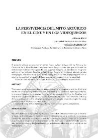 Portada:La pervivencia del mito artúrico en el cine y en los videojuegos / Alberto Asla y Verónica Barragán