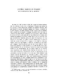 Portada:Linterna mágica de Picasso (o la estructura de la libertad) / Rafel Soto Vergés