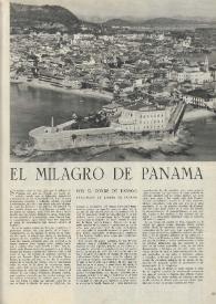 Portada:El milagro de Panamá / por el Conde de Rábago, embajador de España en Panamá