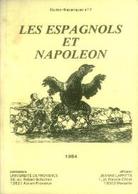 Portada:Les espagnols et Napoléon : actes du Colloque International d'Aix-en-Provence 13, 14, 15 octobre 1983