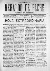 Portada:Hoja extraordinaria, 16 de julio de 1907