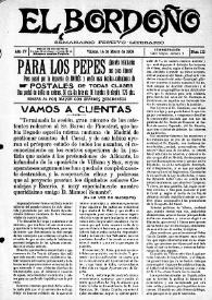 Portada:Núm. 112, 14 de marzo de 1909