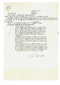 Portada:Carta de Luis Cernuda a Camilo José Cela. México, 1 de febrero de 1961
