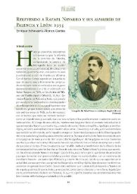 Portada:Releyendo a Rafael Navarro y sus "alfarerías" de Palencia y León: 1935 / Enrique Echevarría Alonso-Cortés