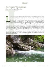 Portada:Dos valles. Una cultura / José Luis Rodríguez Plasencia