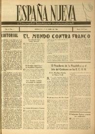 Portada:Año II, núm. 7, 5 de enero de 1946