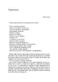 Portada:Capitulares / Julien Gracq ; traducción de Jordi Doce