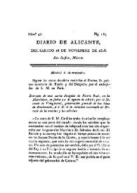 Portada:Núm. 47, 16 de noviembre de 1816