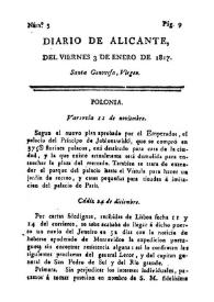 Portada:Núm. 3, 3 de enero de 1817