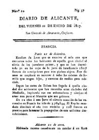 Portada:Núm. 10, 10 de enero de 1817