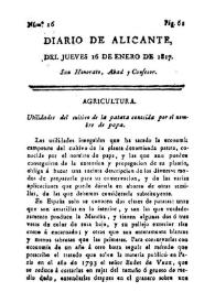 Portada:Núm. 16, 16 de enero de 1817