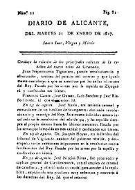 Portada:Núm. 21, 21 de enero de 1817