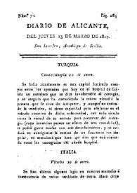 Portada:Núm. 72, 13 de marzo de 1817