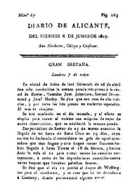 Portada:Núm. 67, 6 de junio de 1817