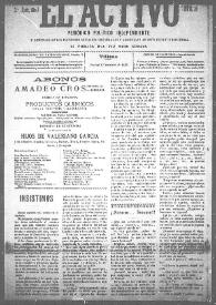 Portada:Núm. 25, 12 de noviembre de 1899