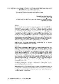 Portada:Las adopciones internacionales desde una mirada decolonial y feminista  / Noemí González Carballés y Carmen Gregorio Gil