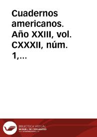 Portada:Año XXIII, vol. CXXXII, núm. 1, enero-febrero de 1964