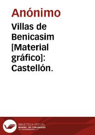 Portada:Villas de Benicasim [Material gráfico]: Castellón.