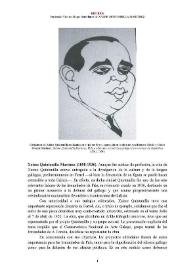 Portada:Xaime Quintanilla Martínez (1898-1936) [Semblanza] / Prudencio Viveiro Mogo
