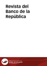 Portada:Revista del Banco de la República