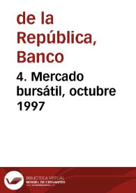 Portada:4. Mercado bursátil, octubre 1997