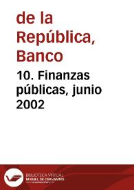 Portada:10. Finanzas públicas, junio 2002