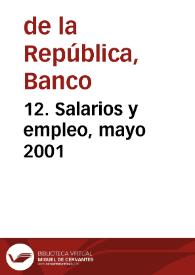 Portada:12. Salarios y empleo, mayo 2001